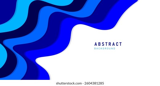 Sky blue and blue colour modern wave abstract background vector illustration. Futuristic concept luxury pattern. Perfect for modern projects,basktop wallpaper,business, poster,banner ,studio.