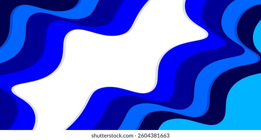 Sky blue and blue colour modern wave abstract background vector illustration. Futuristic concept luxury pattern. Perfect for modern projects,basktop wallpaper,business, poster,banner ,studio, digital.