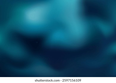 Sky blue dark winter gradient background. Vector illustration. White blue abstract blur background, gradient sky frame