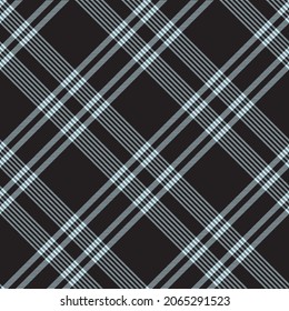 Sky Blue Diagonal Plaid Tartan textured Seamless pattern design suitable for fashion textiles and graphics