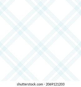 Sky Blue Diagonal Plaid Tartan textured Seamless pattern design suitable for fashion textiles and graphics