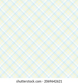 Sky Blue Diagonal Plaid Tartan textured Seamless pattern design suitable for fashion textiles and graphics