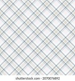 Sky Blue Diagonal Plaid Tartan textured Seamless pattern design suitable for fashion textiles and graphics