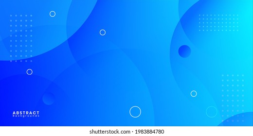 Sky blue elements with fluid gradient. Dynamic shapes composition. Vector illustration, Colorful geometric background. Abstract circle with blue background. Used to decorate billboards, Gradient shape