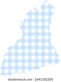Sky Blue Gingham Washi Tape
