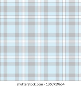 Sky Blue Glen Plaid seamless pattern suitable for fashion textiles and graphics