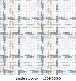 Sky Blue Glen Plaid textured seamless pattern suitable for fashion textiles and graphics