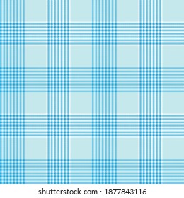 Sky Blue Glen Plaid textured seamless pattern suitable for fashion textiles and graphics