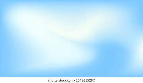 Sky Blue Gradient Vector Background. Abstract Light Blue Gradation Background. Soft Gradient Texture Banner Template. Modern Luxury Backdrop. Curve Layout Concept.