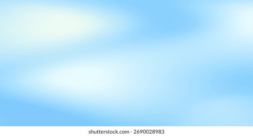 Sky Blue Gradient Vector Background. Abstract Light Blue Gradation Background. Soft Gradient Texture Banner Template. Modern Luxury Backdrop. Curve Layout Concept.