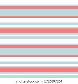 Sky blue horizontal striped seamless pattern background suitable for fashion textiles, graphics