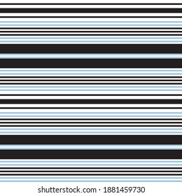 Sky blue horizontal striped seamless pattern background suitable for fashion textiles, graphics