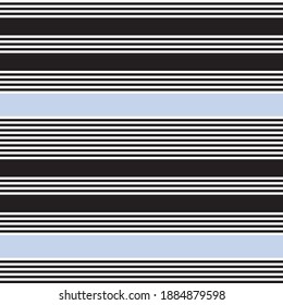 Sky blue horizontal striped seamless pattern background suitable for fashion textiles, graphics