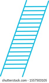 sky blue ladder graphic vector
