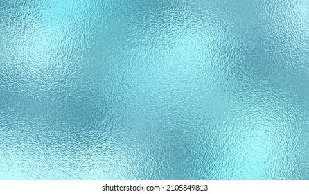 Textura azul cielo ​. Papel de metal azul. Efecto metálico turquesa. Resumen de fondo monocromo. Textura de menta. Superficie azul. Color pastel. Fondo para impresiones de diseño. Tonos fríos. Ilustración del vector