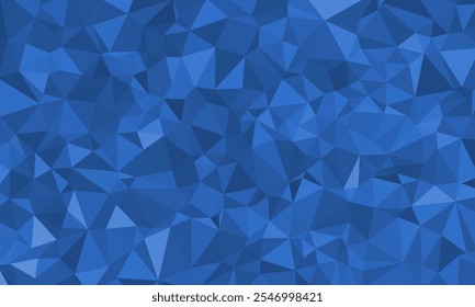 Sky blue mosaic background with polygons. Illusion irregular geometric triangle pattern texture for idea, artwork, header, advertisement, display, backdrop
