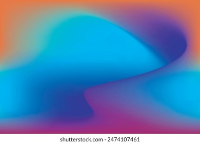 Sky, blue and orange color combination gradient background design.