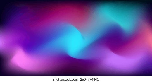 Sky blue, pink and blue gradient colour blurry background , soft curve wave with smooth colour. Futuristic concept - high quality graphic design pattern. Perfect for modern artwork, studio background.