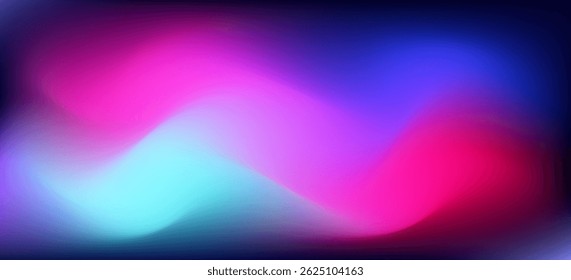 Sky blue - pink - blue smooth gradient colour minimal blurry design background vector illustration. High quality degital graphic. 
