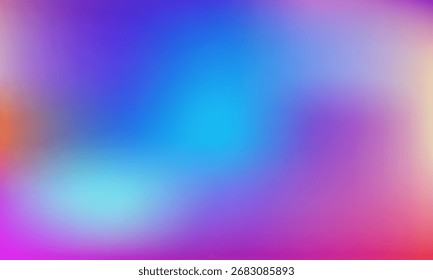 Himmelblau - rosa - blau glatt Farbverlauf minimal unscharfes Design Hintergrund Vektorgrafik. Hochwertige digitale Grafik.