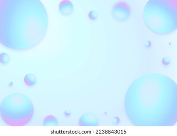 sky blue and purple pastal sphere background
