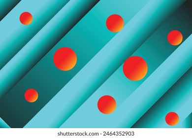 Diseño de fondo de degradado de combinación de colores azul cielo, rojo y naranja.Fondo de tipo lineal de color azul cielo, rojo y naranja.