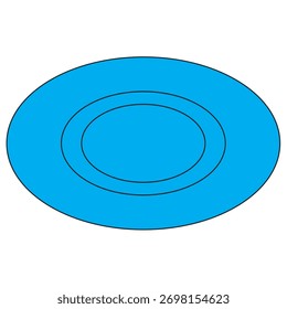 Diseño de icono de jabón azul celeste usando ilustrador