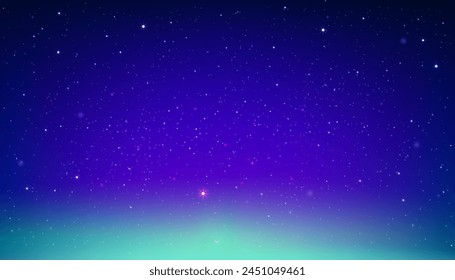 Himmelblau und Weltraum Hintergrund, Himmelsgalaxie, Wolke mit Nebel, Sterne im Dunklen Nachtwinter, Universum gefüllt mit Sternen in Lila, Blauer Himmel, Natur Sternenfeld mit Milchstraße bunter Kosmos, Sternenstaub	
