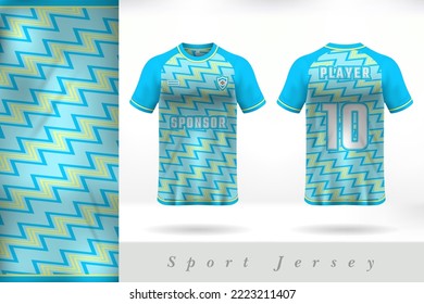 Sky Blue Sports Jersey Uniform Template Design