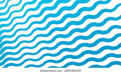 Sky blue stripes wavy line pattern background for modern abstract fabric wallpaper and digital design