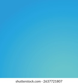 Sky Blue to Teal Gradient Background – Smooth Cool Color Abstract Backdrop for Web, App, and Print Design Eps file
