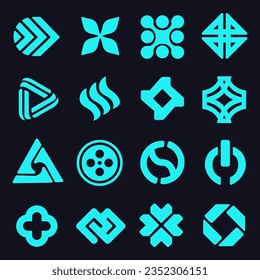 Sky Blue Vector Design Elements 