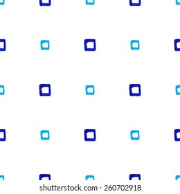 Sky blue vector geometric seamless pattern. Watercolor texture background for invitations, cards, websites and any other design.
