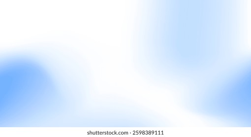 Sky blue vector gradient blur background. Abstract colorful illustration in blur style with gradient. Smooth and soft design, perfect for presentations, websites, banners, and digital templates.