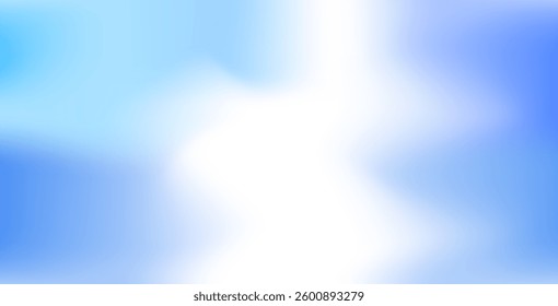 Sky blue vector gradient blur background. Abstract colorful illustration in blur style with gradient. Smooth and soft design, perfect for presentations, websites, banners, and digital templates.