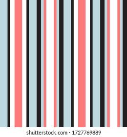 Sky blue vertical striped seamless pattern background suitable for fashion textiles, graphics