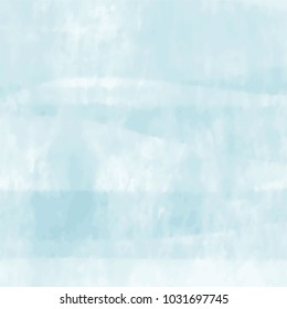 sky blue watercolor marble stone structure pattern with wide hard edged brush strokes, vector illustration