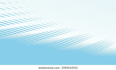 Sky blue with zig zag line abstract background for backdrop or fabric style