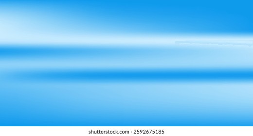 Sky Blue,Cloud Background,Horizon Summer Clear Sky over beach,Vector landscape nature sunrise in Winter
