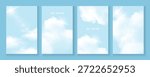 Sky Blue,Cloud poster, cards, banner, Background, Summer Clear Sky over beach, realistic nature sunrise in ,Spring panorama white clouds over blue ocean,Sunset landscape, for cosmetic, ads, web cover