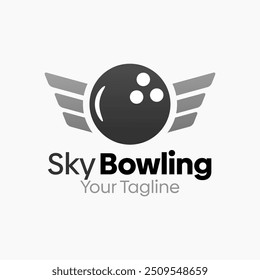 Modelo de design de logotipo Sky Boliches. Bom para negócios, agência, comunidade e organização