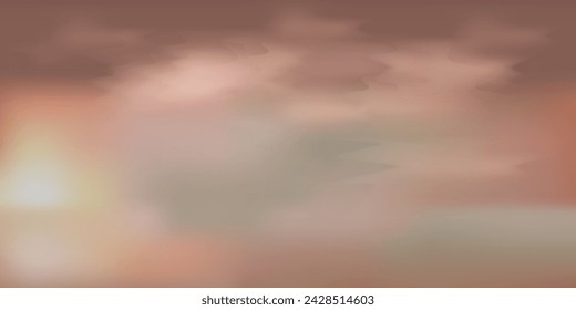 sky brown sunset vector technique for background design.