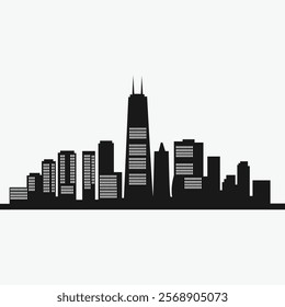 Sky carpers. City skyline. City vector illustration