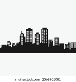 Sky carpers. City skyline. City vector illustration