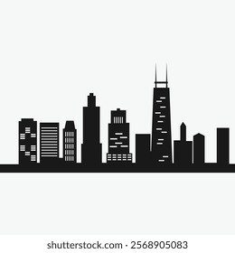 Sky carpers. City skyline. City vector illustration