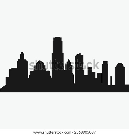 Sky carpers. City skyline. City vector illustration