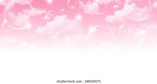 Sky cherry background