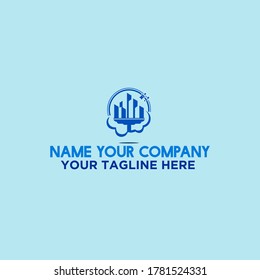 Sky city Clean logo design vector