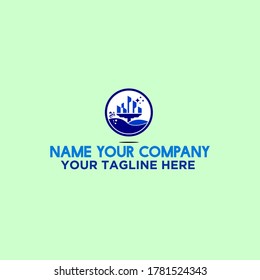Sky city Clean logo design vector
