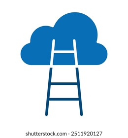 Ilustração do vetor de linha de ícone de Escalada no Céu